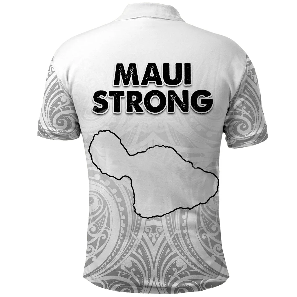 Hawaii Strong Maui Wildfire Puletasi Pray Lahaina 3D Print Men Polo Shirt Quality Breathable Smooth Short Sleeve CasualTee Sport