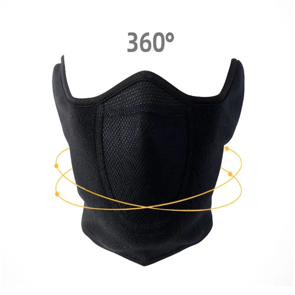 Winter Running Face Masks New Mesh Neck Warmer Fleece Sport Mask Skiing Cycling Scarf Ear-Cover Warm Neck Cover