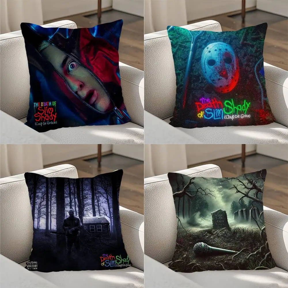 

Rapper E-Eminem Pillow Case Luxury Double-sided For Car Pillows 45x45 Cushions Cover Home and Decoration Sofa Pillow case
