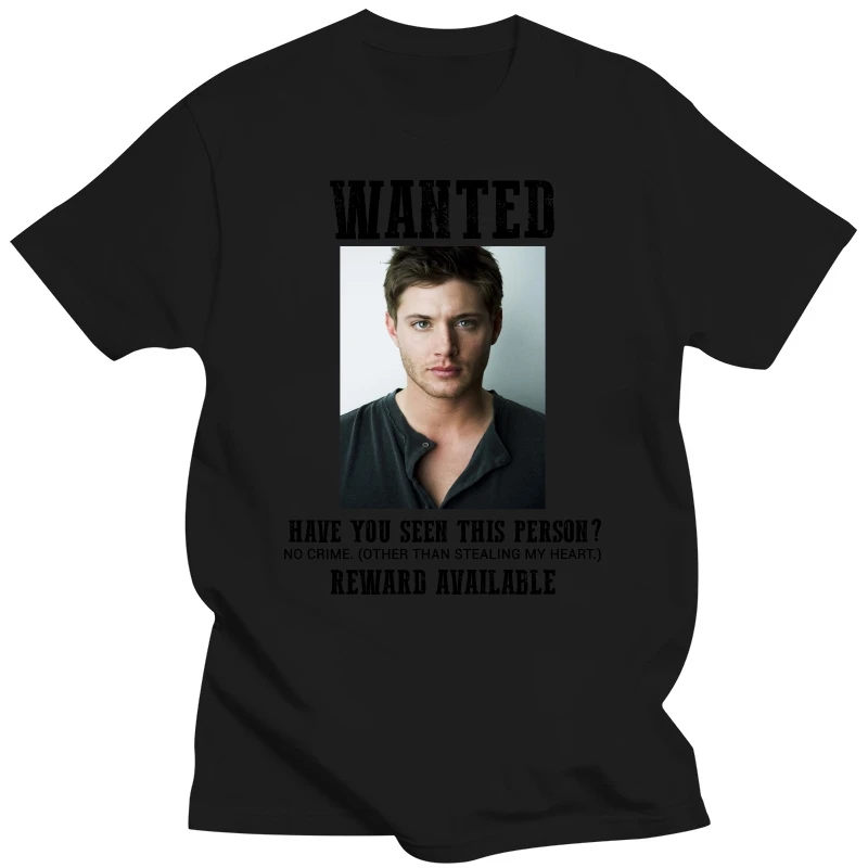 Men t shirt wanted jensen ackles Women tshirt