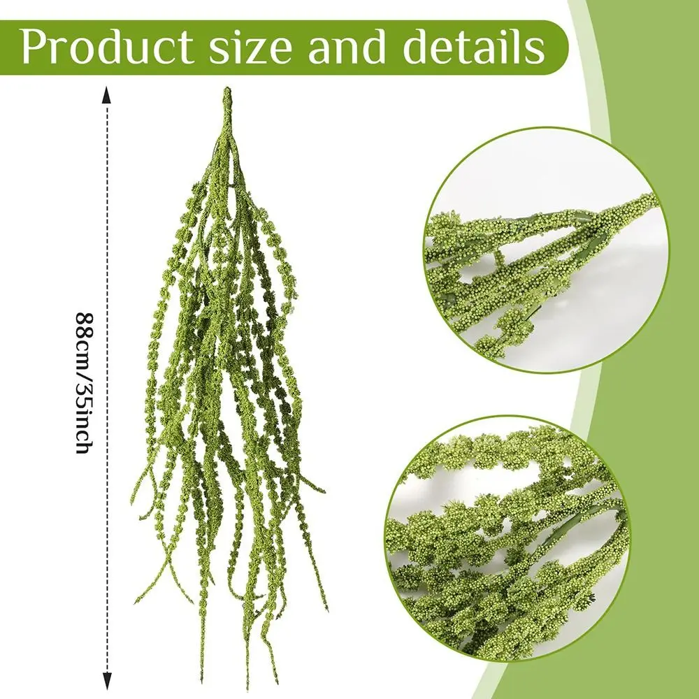 11 Spikes Flower Artificial Long Spikes Flower Multicolor Foam Simulated Amaranthus Caudatus Scenery Decoration Wall Hanging