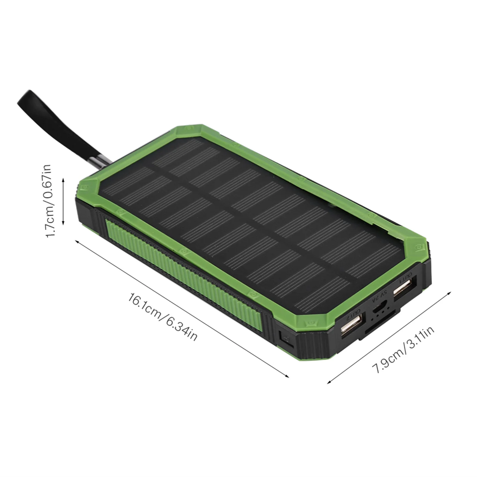 Solar Power Bank Tragbare 20000 mAh Schnelle Aufladung Dual USB Polar Mobile Power Bank Fall DIY Kit
