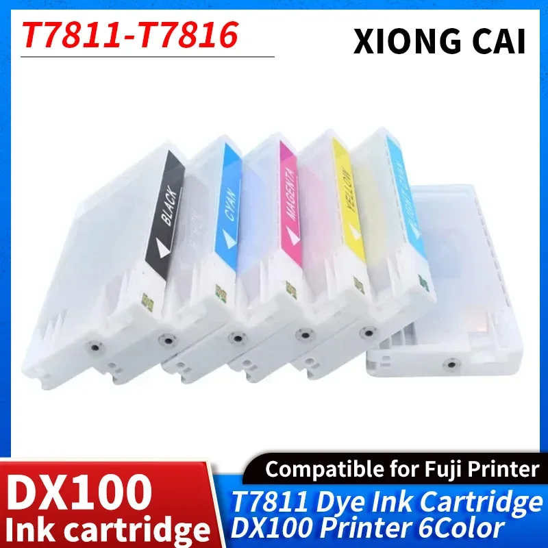 T7811-T7816 Compatible Ink Cartridge With Dye Ink For Fujifilm Frontier-S DX-100 Fuji DX100 Printer 200ML/PC 6 colors available