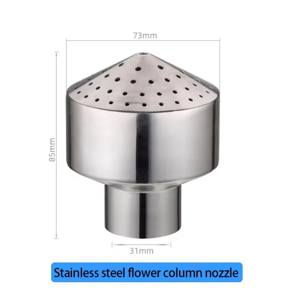 Corrosion-resistant, Wholesale-priced 304/316 Stainless Steel Fountain Nozzles