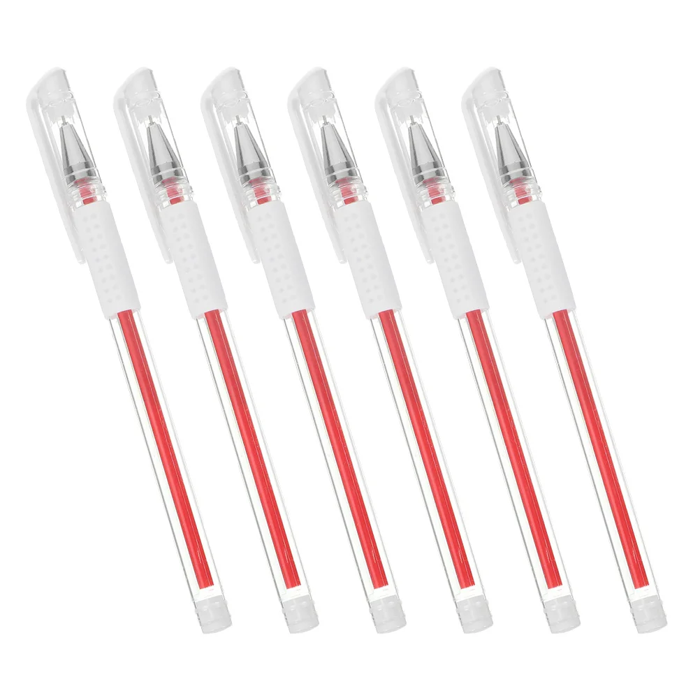 

6Pcs Splashproof Eyebrow Tattoo Positioning Pen Beauty Tool for Makeup Skin Marking Stage Performances Weddings Portable