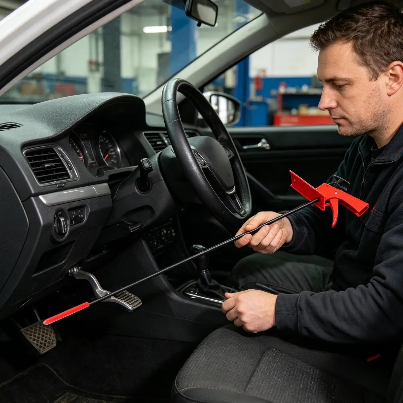 

Brake Pedal Depressor Tool Adjustable Clutch Maintenance Alignment Brake Foot Pedal Depressor For Sedans SUVs Pickups Minivans