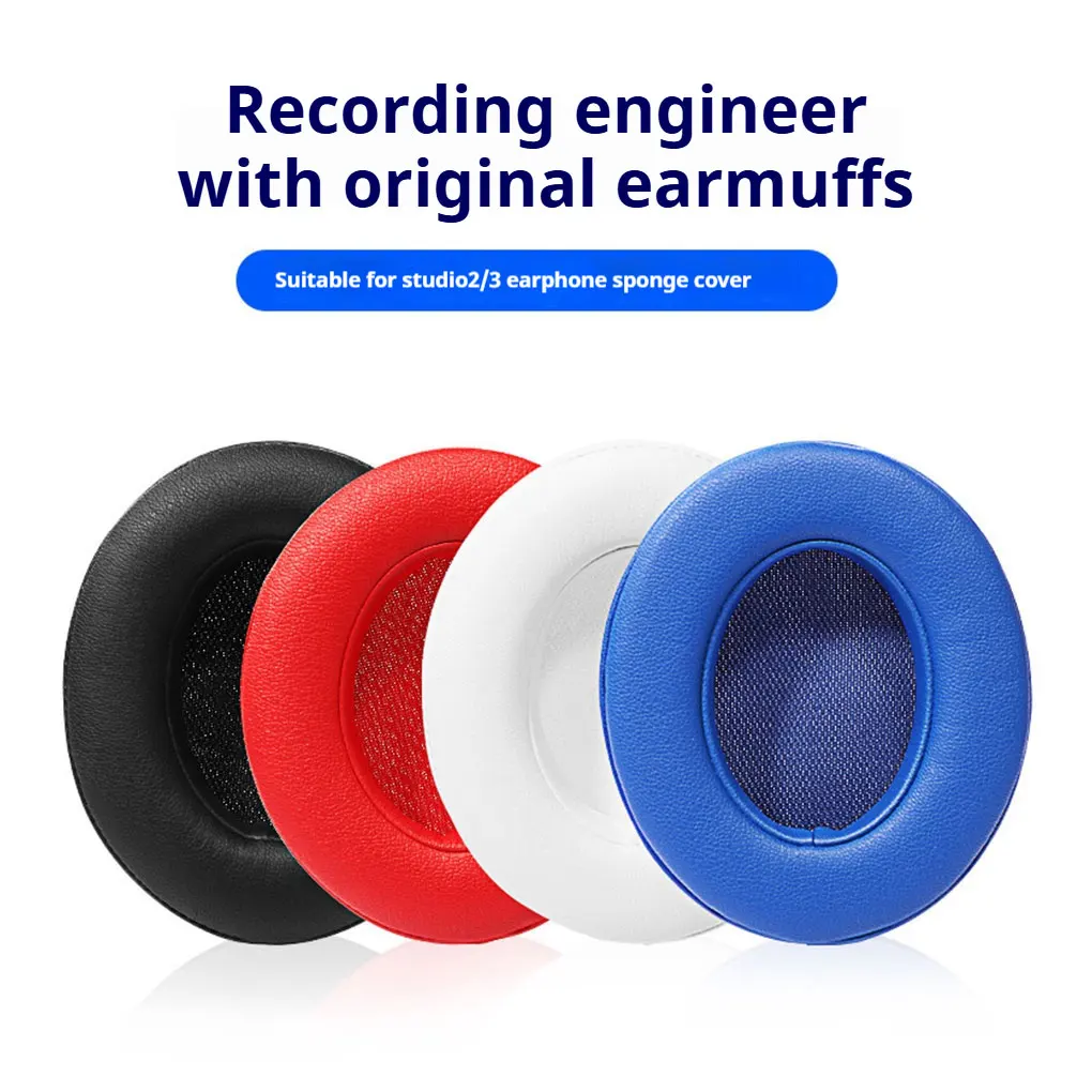 Ear Pads Cushion, Replacement Earpads Compatible with Beats Studio 2 3 Wired/Wireless B0501 and B0500 with Strong Adhesive Tape