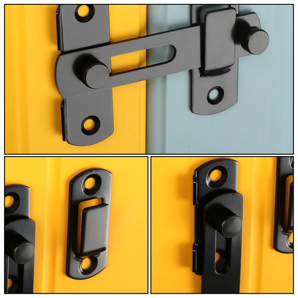 

3pcs Door Lock Bolt Stainless Steel Sliding Door Buckle Latch For Cabinet Shed Window Wood Metal Doors Security Fastener