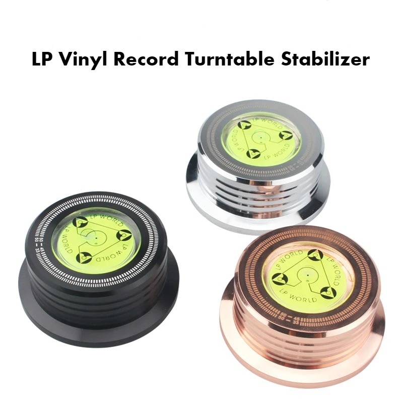 Hifi Aluminum LP Clamp Disc Stabilizer Turntable Level Vinyl Record Audio Disc Town