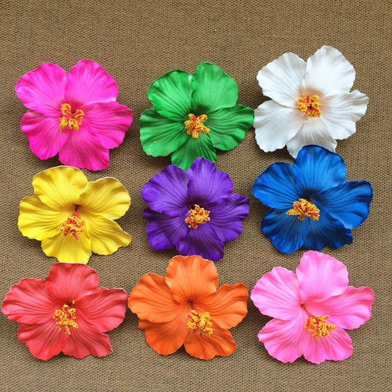 Foam Flower Hair Clips Hawaiian PlumeriaHibiscus Flowers Barrettes Bridal Hairpins Colorful Rose Hairpin Jewelry Summer Beach