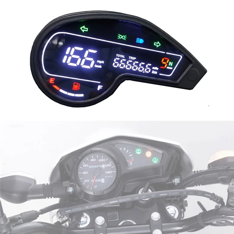 Motorcycl LED Digital Speedometer for NXR150 NXR125 2003-2014 Digital LED Odometer Tachometer XR150 GY200