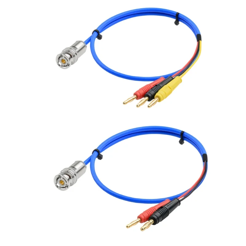 Tri-coaxial TRB male-female to 4MM banana plug signal line TRB male-female connected to digital source meter test line cable