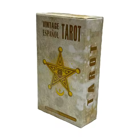 Vintage Tarot cards Spanish Edition A 78 Deck Board Game Divination Deck for Beginners Oracle Deck Family Party Game