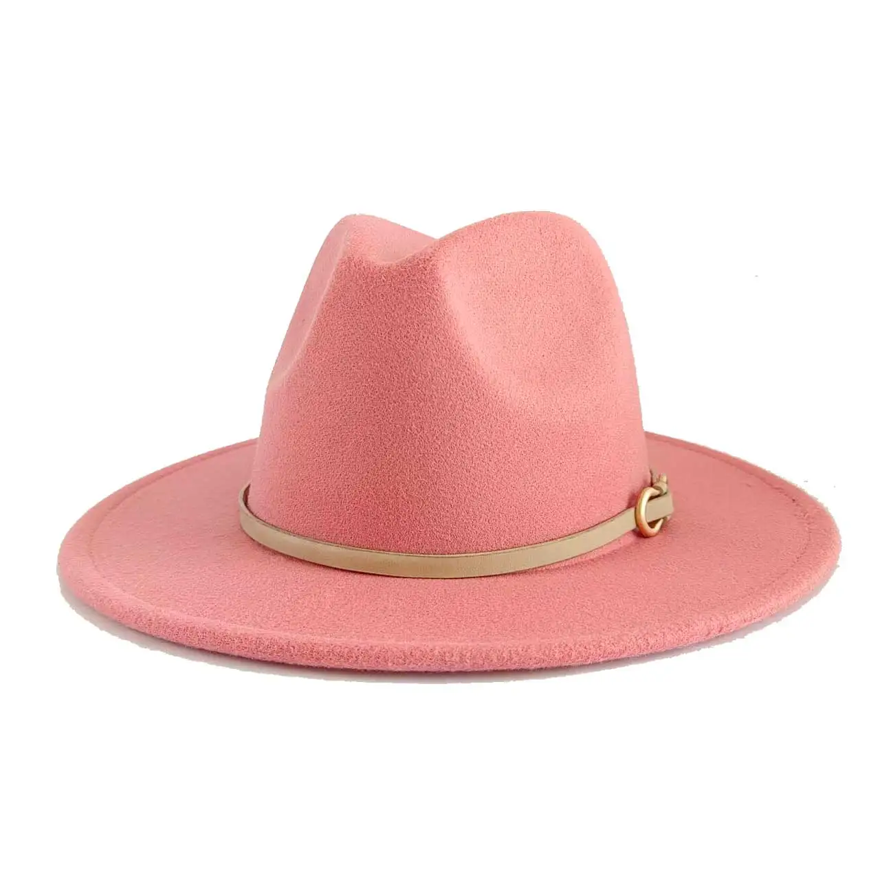 

Fedora autumn and winter belt accessories jazz hat Panama hat men and women DIY women's hat sombrero mujer