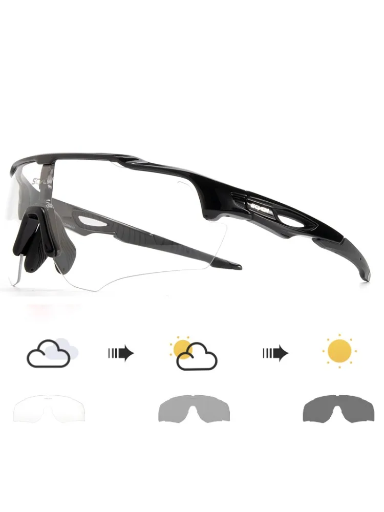 AliExpress SCVCN New Photochromic Cycling Sunglasses MTB Eyewear Men's Sunglasses Sports Running Bicycle Glasses UV400 Protection Goggles