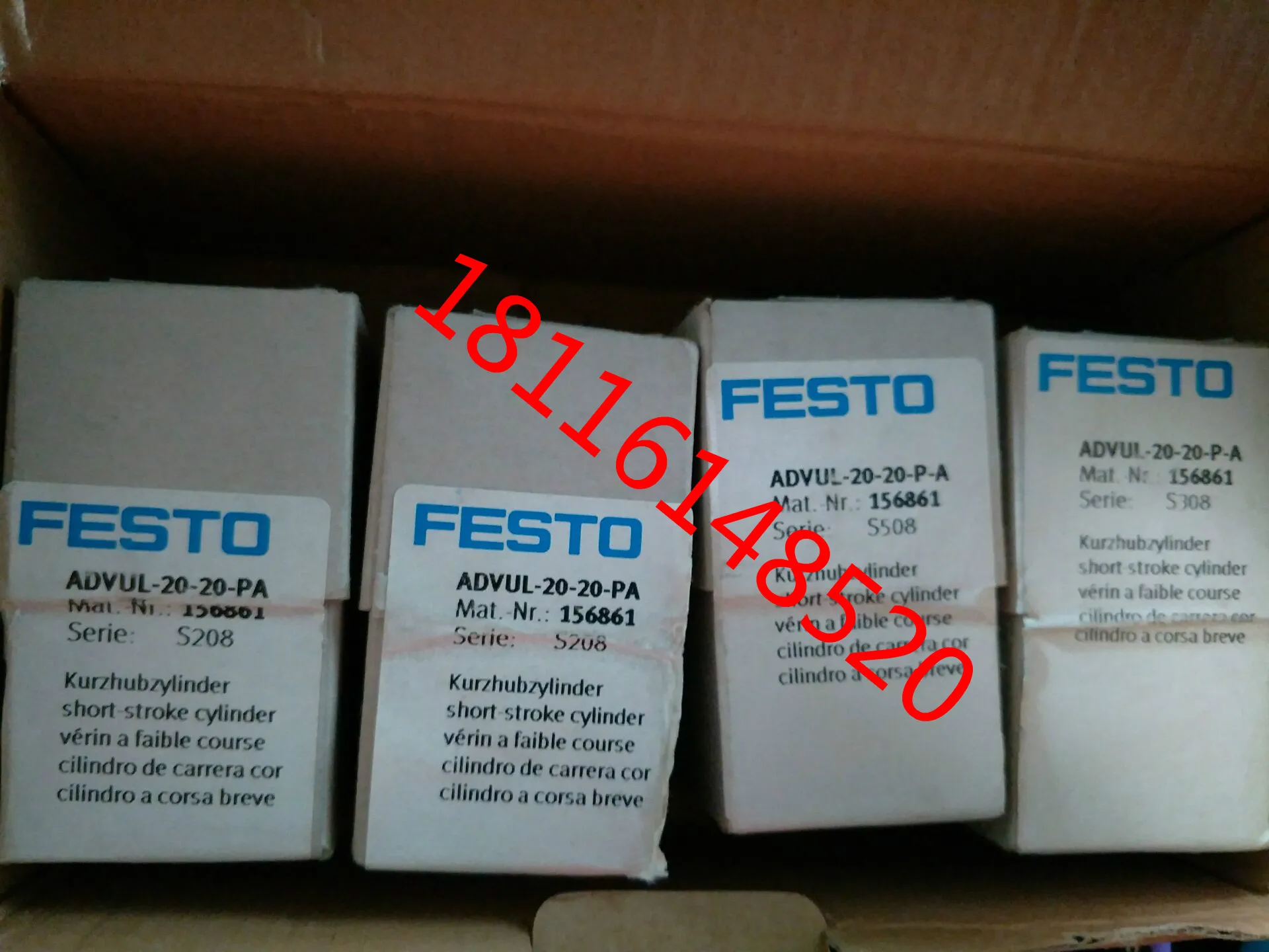 Festo Compact Cylinder ADVUL-20-20-P-A 156861 Stock