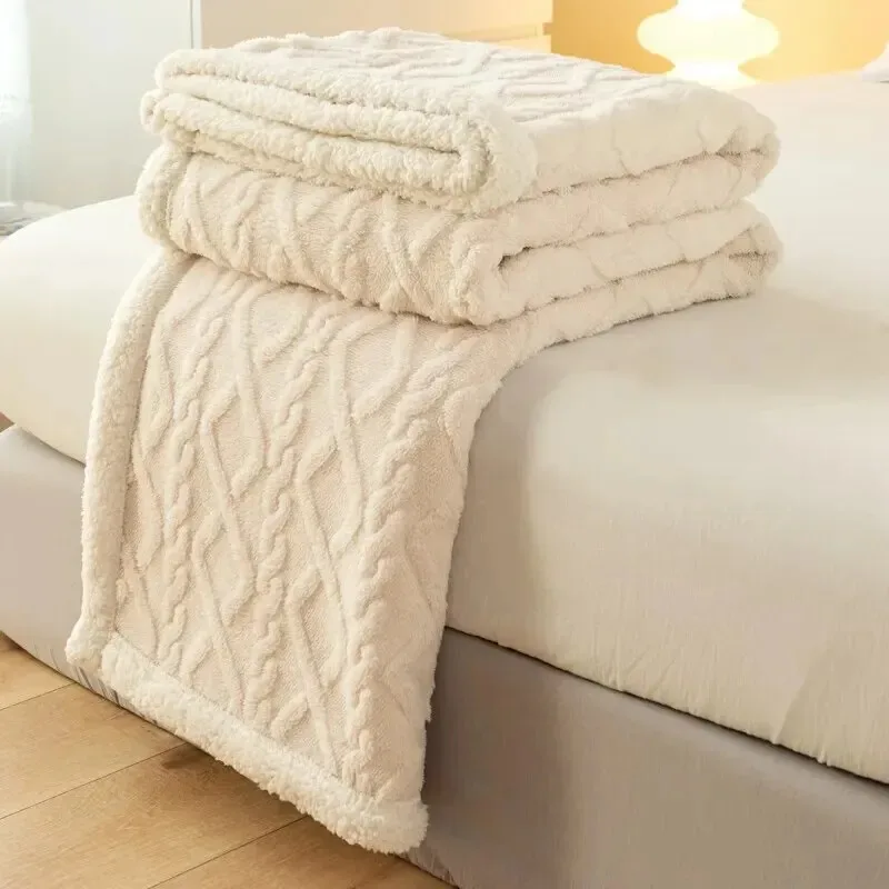 Tapestry Blanket Tafurong Blanket Lamb Wool Blanket Thickened Warm Leisure Blanket Office Nap Blanket