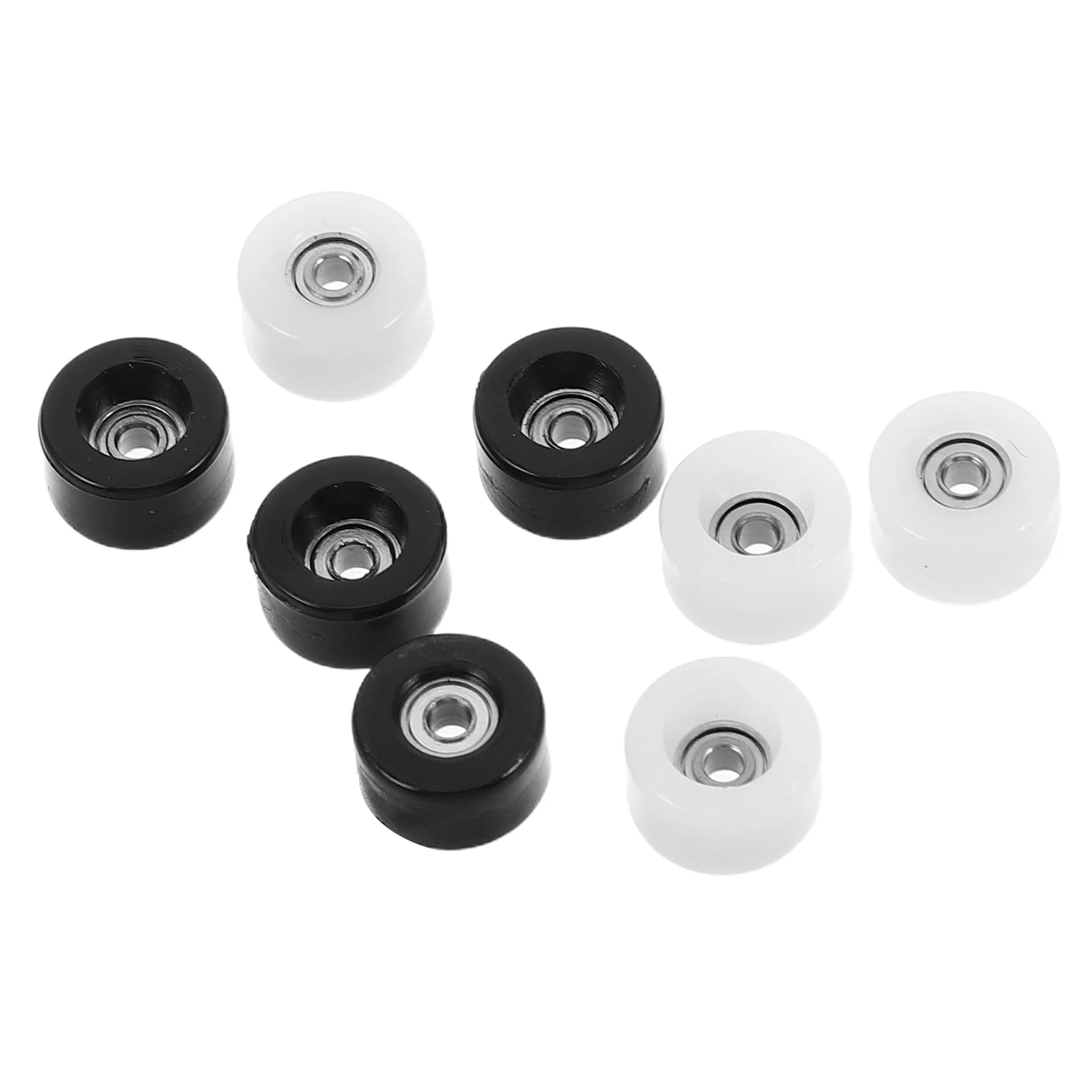Jeu de roues de Skateboard à doigts, 8 pièces, roulements métalliques, pièces de rechange robustes, jeu de bureau Portable, Mini accessoires de Skateboard pour