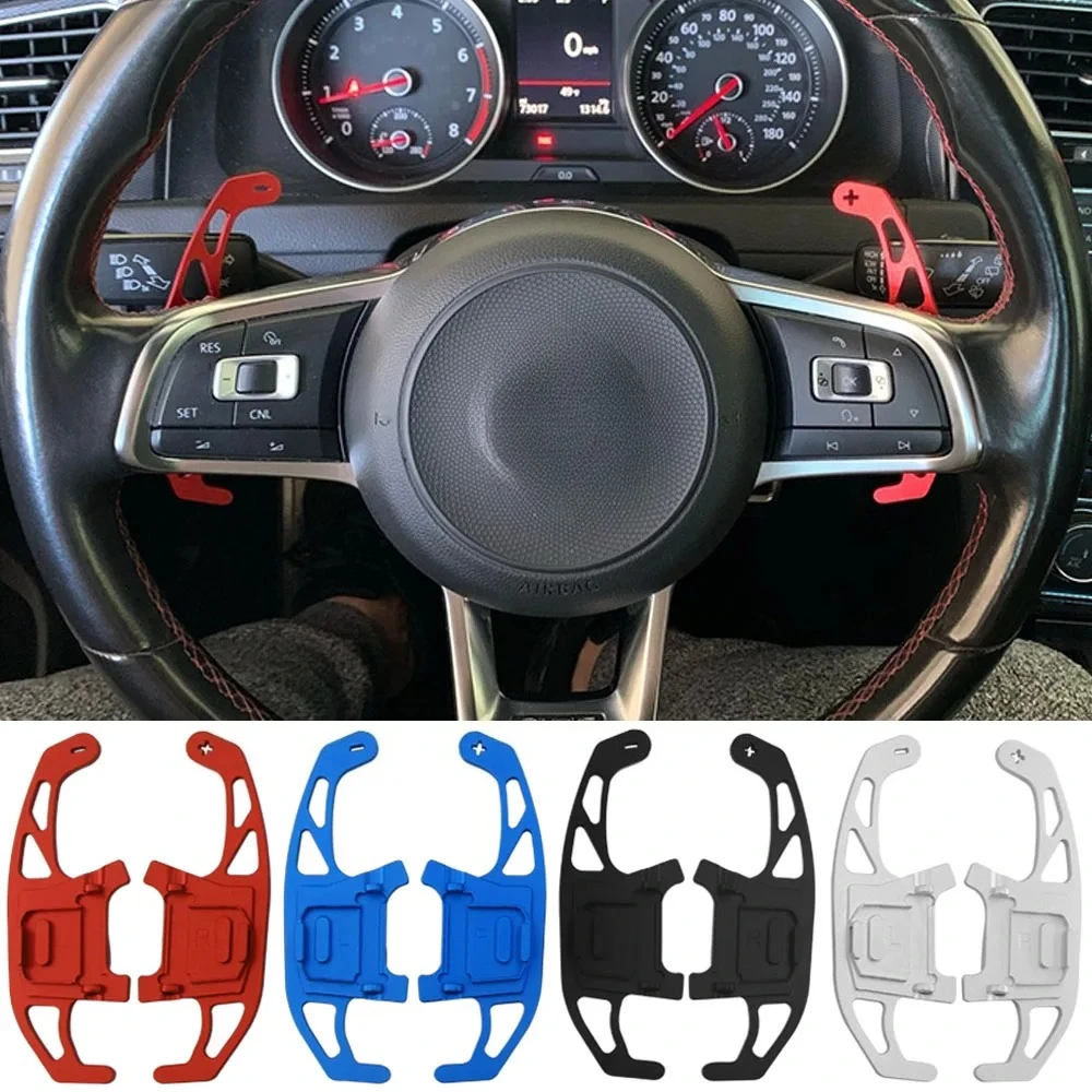 

For VW Golf 7 GTI R GTE GTD Volkswagen Tiguan R-line Car Steering Wheel Replace Shift Paddles DSG Extension Shifters Accessories