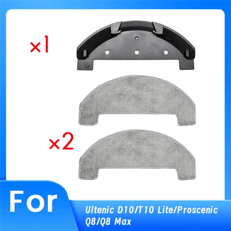 A15Q-Mop Holder With Mop Pad For Ultenic D10/T10 Lite/Proscenic Q8/Q8 Max Robot Vacuum Cleaner Replacement Parts
