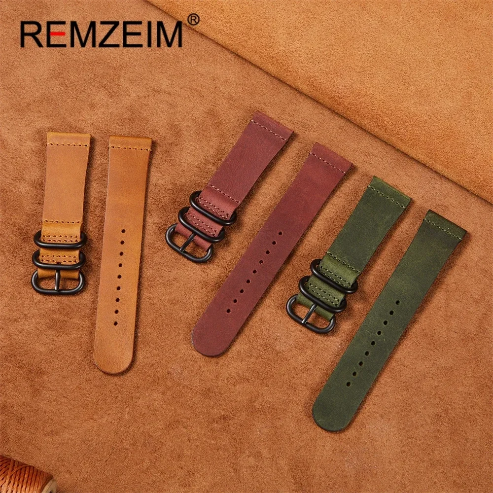 New Soft Calf Leather Watchband 20mm 22mm Replacement Straps Watch Accessories Ultra-thin High-end Men Wristband