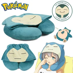 Pokemon Snorlax U Shaped Neck Pillows With Hat Soft Travel Pillow Massage Neck Pillow Sleeping Airplane Pillow Cervical Bedding