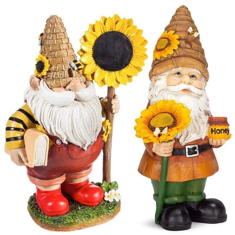 Mischievous Gnome Decoration Courtyard Garden Statue Dwarf Figure Decoration Resin Sculpture Outdoor Artifact Accessories Gift