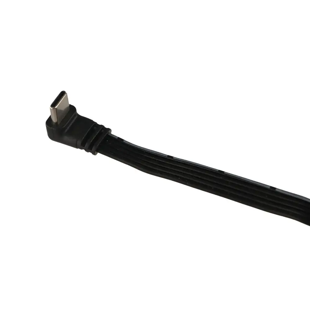 Type C to Type C USB C Extension Cable 90 Degree 45W Fast Charging Type C Extended Data Line Male to Female Supports 4k Video