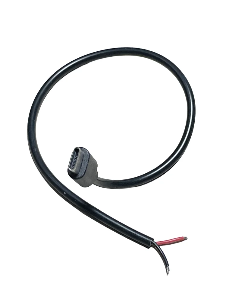 Type-c Single Power Charging adpater 2 Wire For Extendsion 30cm 3A type-c cable For DIY type-c male