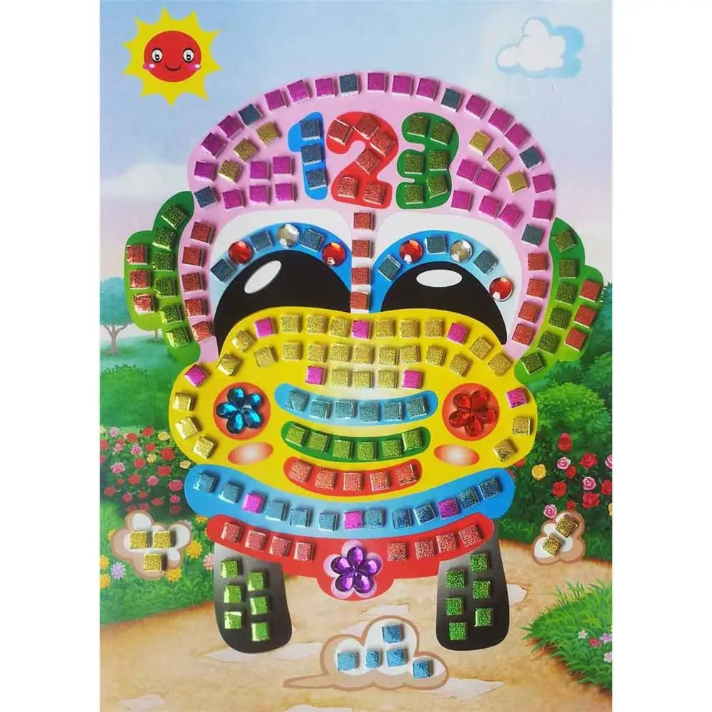 DIY Mosaic Stickers Puzzle Art Kits Sparkling Kids Early Education Diamond Art Painting Toys Diamond Stickers Crafts