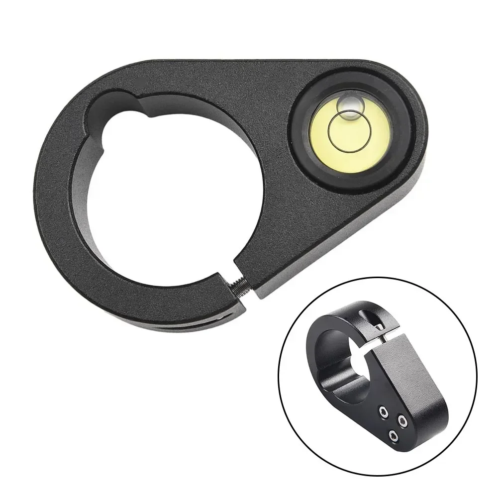 Misurazione accurata livella a bolla fiala 36mm livello del palo misurazione manuale livello della casa rotondo lega di alluminio nera