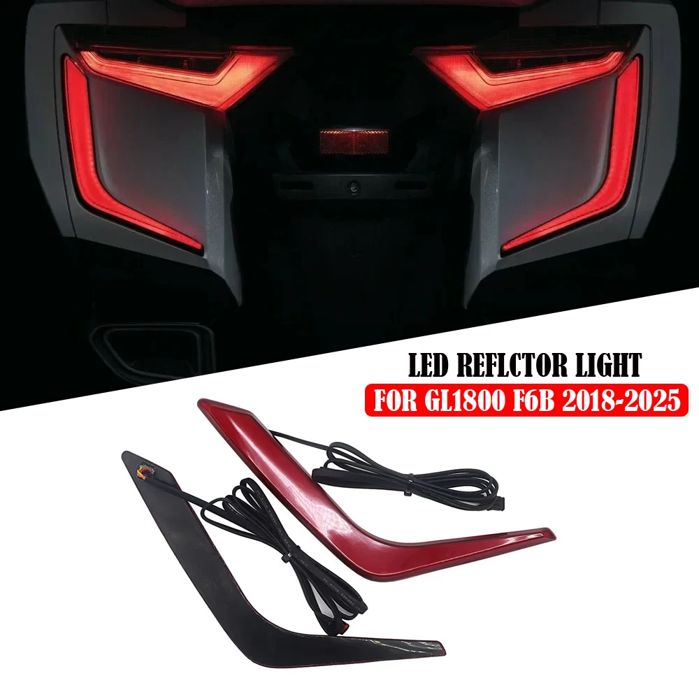 

For Honda Gold Wing GL1800 F6B 2018-2025 Decorative Turn Signal Motorcycle GL1800 LED Rear Saddlebag Accents Lights