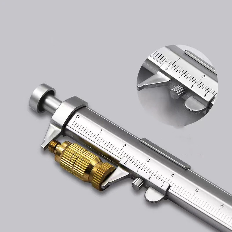 Đa Năng Bút Bi Mực Gel Vernier Caliper Con Lăn Bút Bi Văn Phòng Phẩm Thiết Thực Di Động 0.5Mm Bút Bi