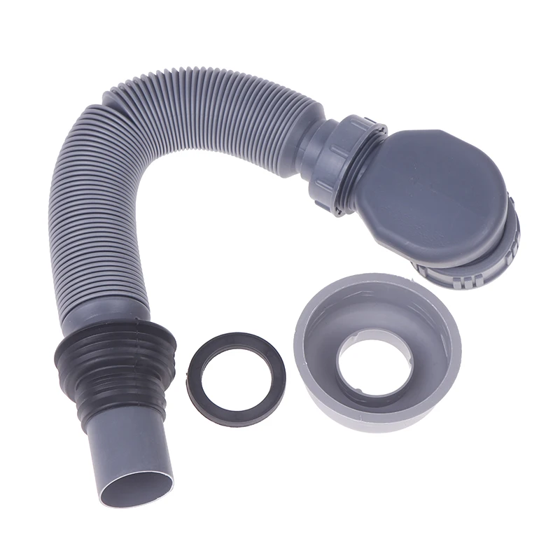 

90cm Gray Drain Pipe Bathtub Water Seal Design Efficient Drainage Flat Tub Functionality High Quality PP RV Tubs