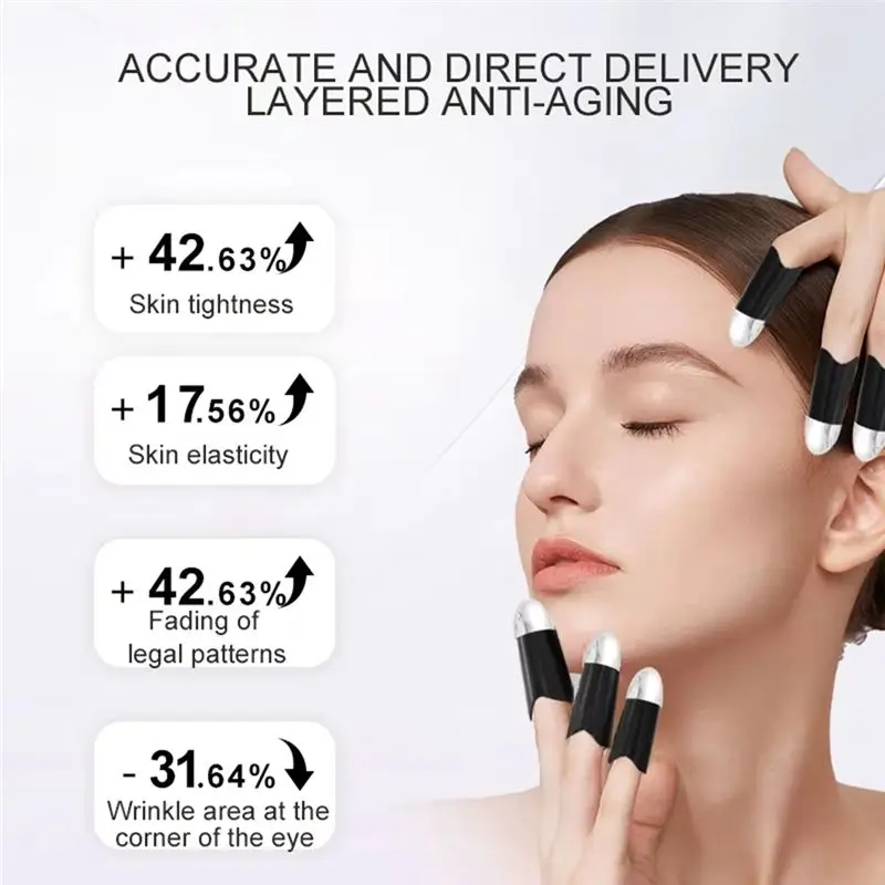 【ESSENTIALS 】Golden Finger EMS Face Lifting Machine Radio Frequency Microcurrent Neck Facial Beauty Massage Device