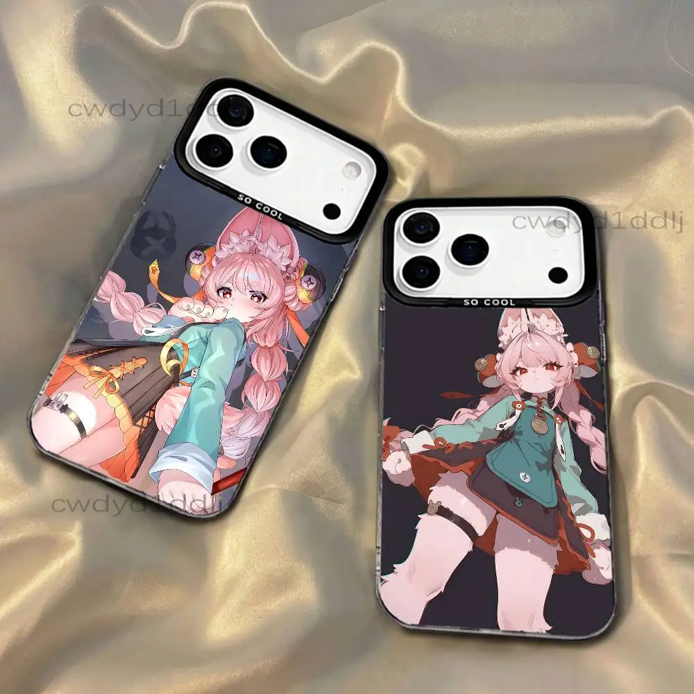 Zhao Z-Zenless Zone Zero ZZZ For iPhone 17,16,15,14,13,12,X,8,Pro,Max,Plus,SE4,Air,Mini Black IMD Matte Case