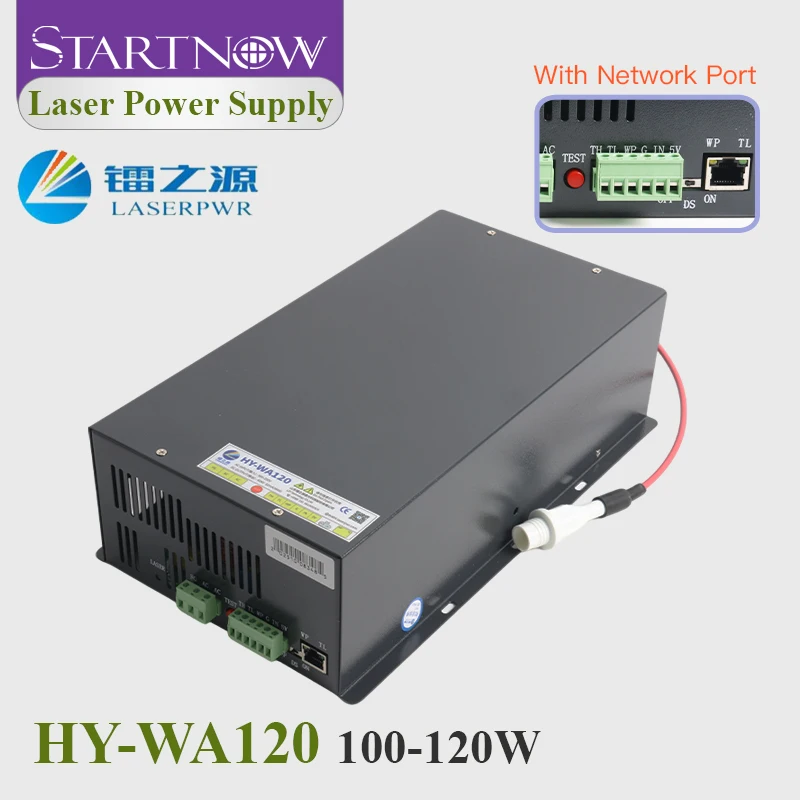 Startnow HY-WA120 Laser Power Supply  HY Series Laser Source for  CO2 Laser Tube Cutting Engraving Machine AC Input 90V-250V