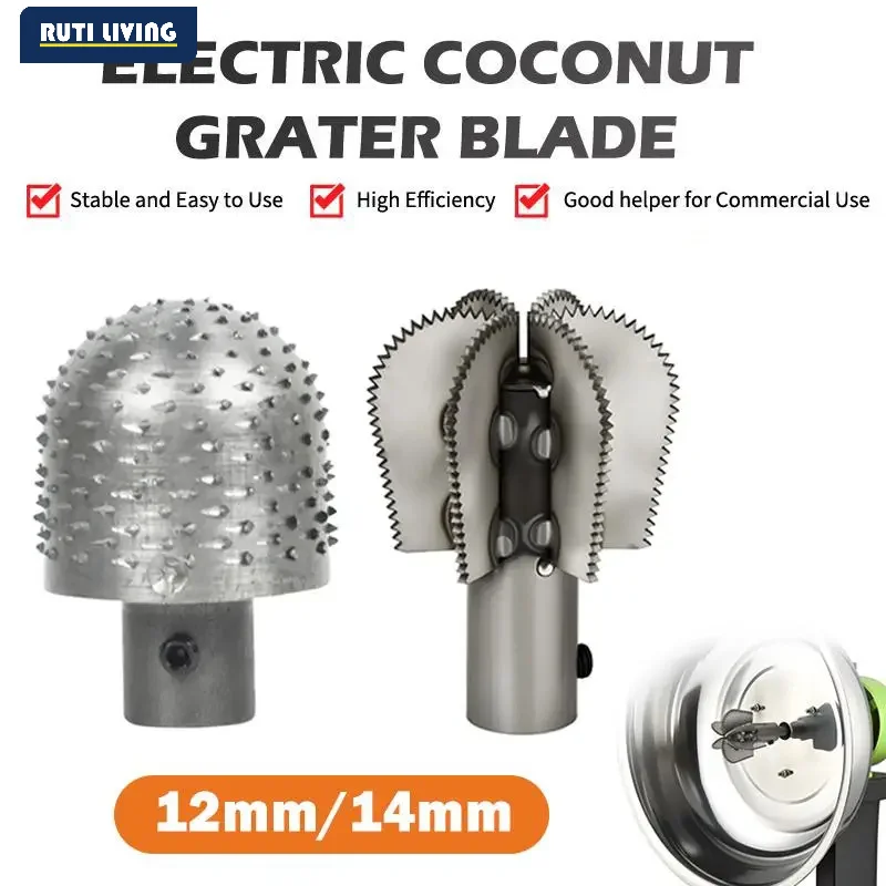 Stainless Steel Electric Coconut Grating Machine Fast Heavy Duty Coconut Grater Machine Head Thickened Sharp