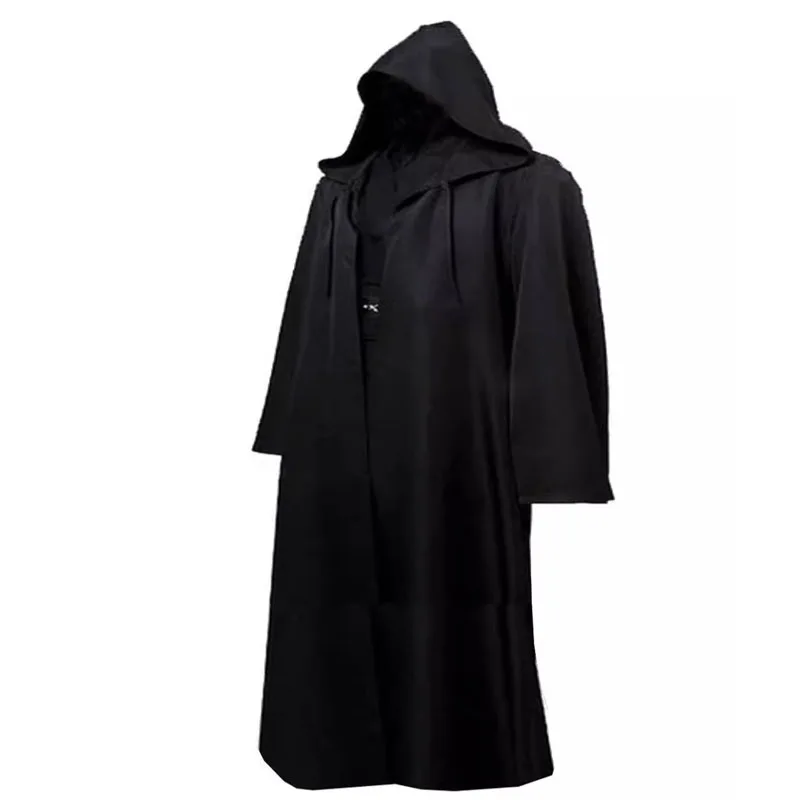 

loween Jedi Knight Robe Anakin Cloak Cosplay Costume Long Robe Women's Traditional Ethnic Stage Costume Polyeste...