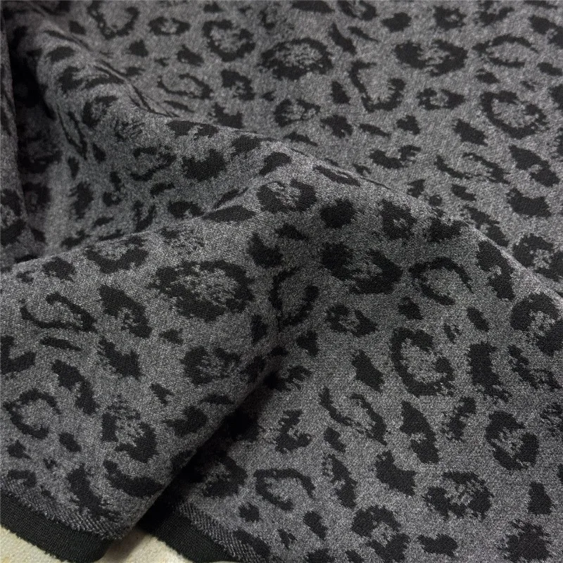 

Velvet Insulation Leopard Print Flat Velvet Sherry Fabric Knitted Elastic Casual Suit Pants Fabrics for Diy Sewing Cloth