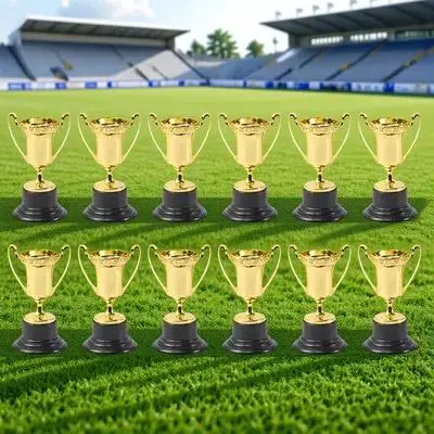 

10Pcs Plastic Trophy Multi-Function Small Trophies Decorative Mini Award Supply Prize Accessory Mini Trophy