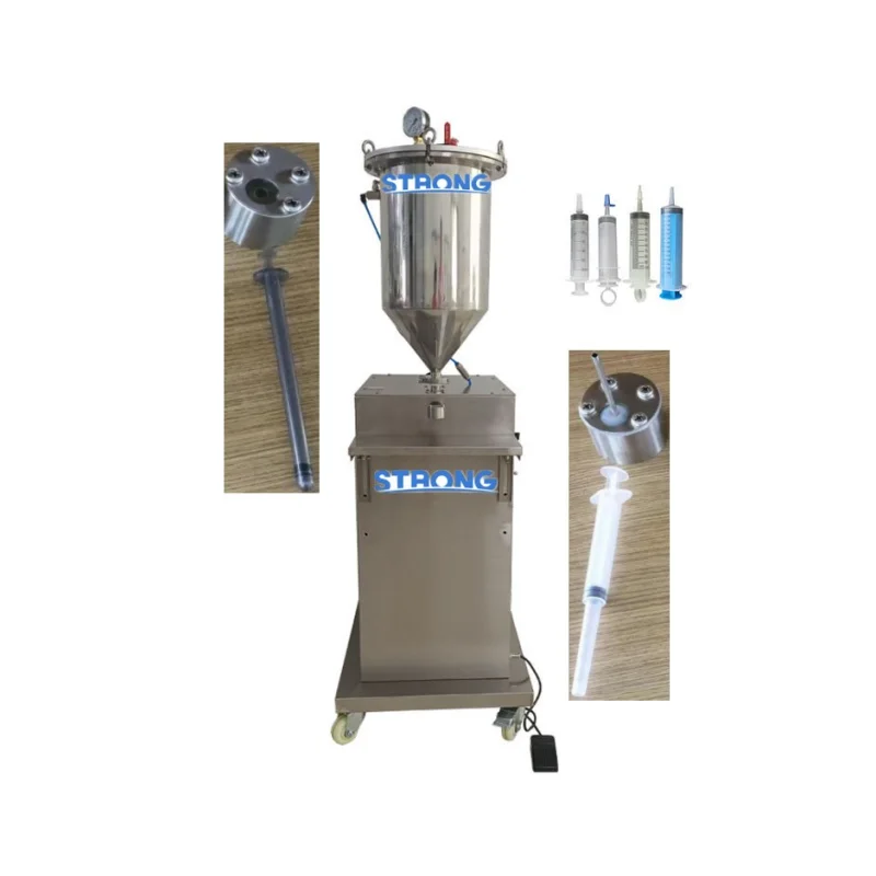 Semi-automatic Liquid Filling Machine Piston Type Glass Plastic Vacuum  Hydrocolour Mascara Packaging Machine