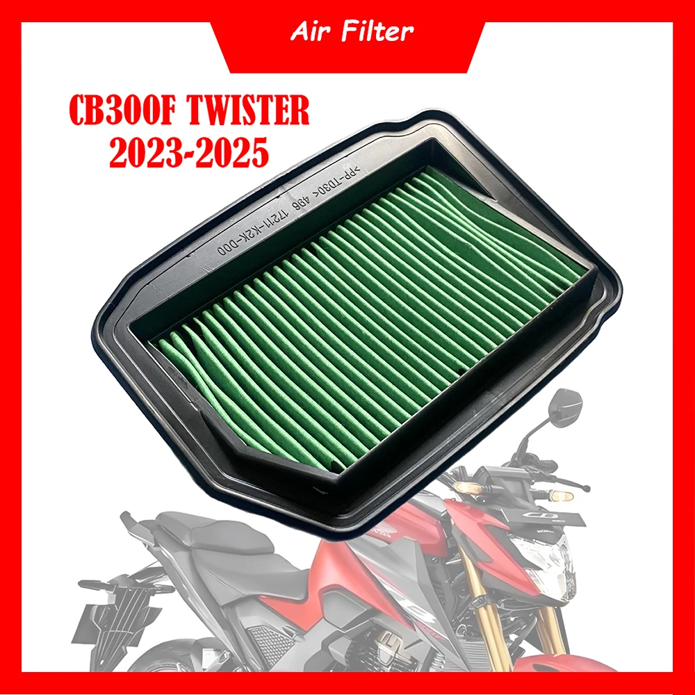 

Motorcycle Engine Air Filter Cleaner 300cc Air Intake Filter Element For Honda CB300F CB 300F Twister 2023-2025 17211-K2K-D00