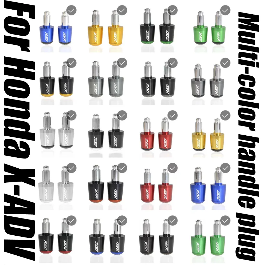 

For Honda XADV X ADV X-ADV 750 2021-2024 All Year Motorcycle CNC Handle Bar Handlebar Grips Cap End handle Plugs cap Accessories