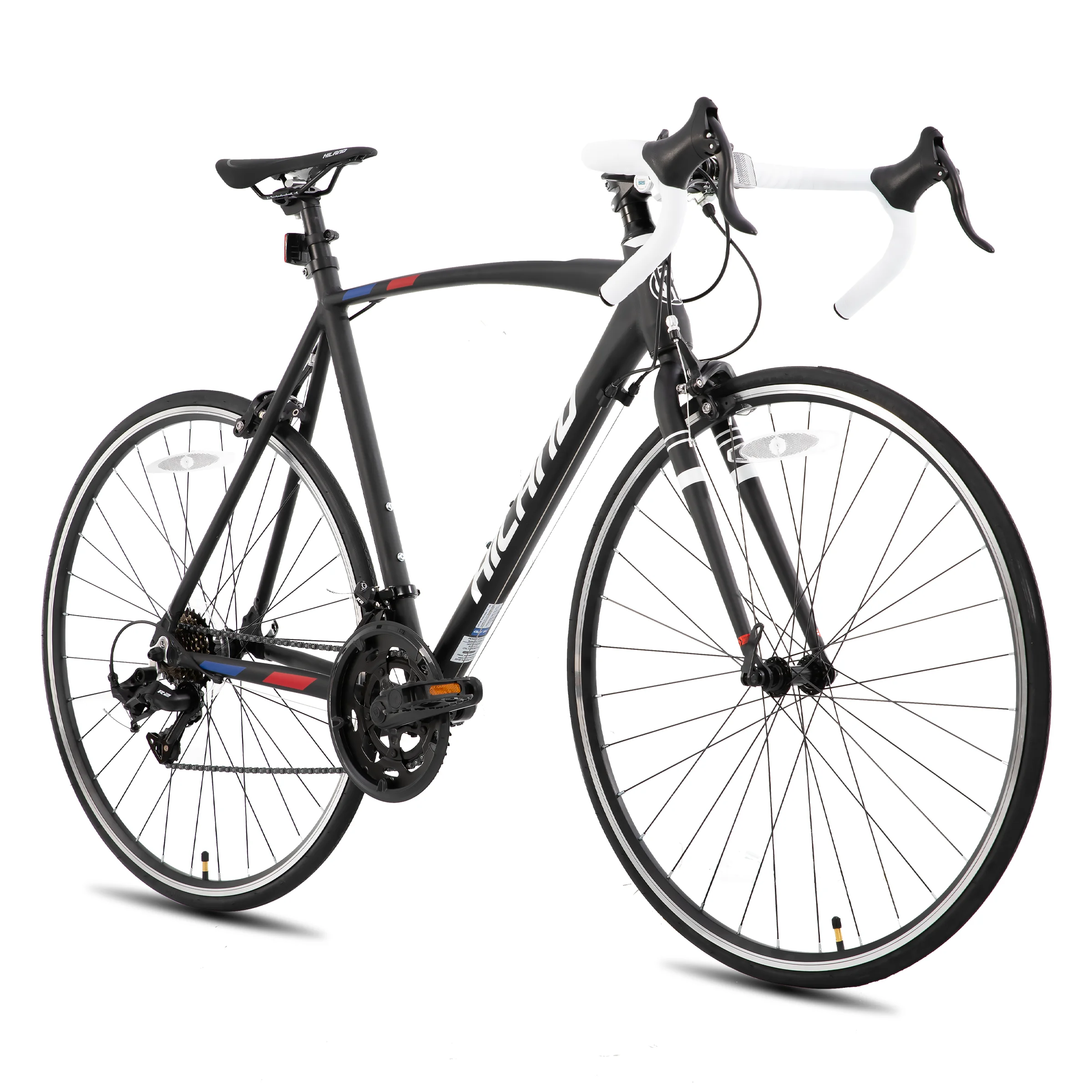 Hiland 700c Rennrad, 14 Gänge, leichter Aluminiumrahmen, Rennrad, City-Pendler-Rennrad für Männer
