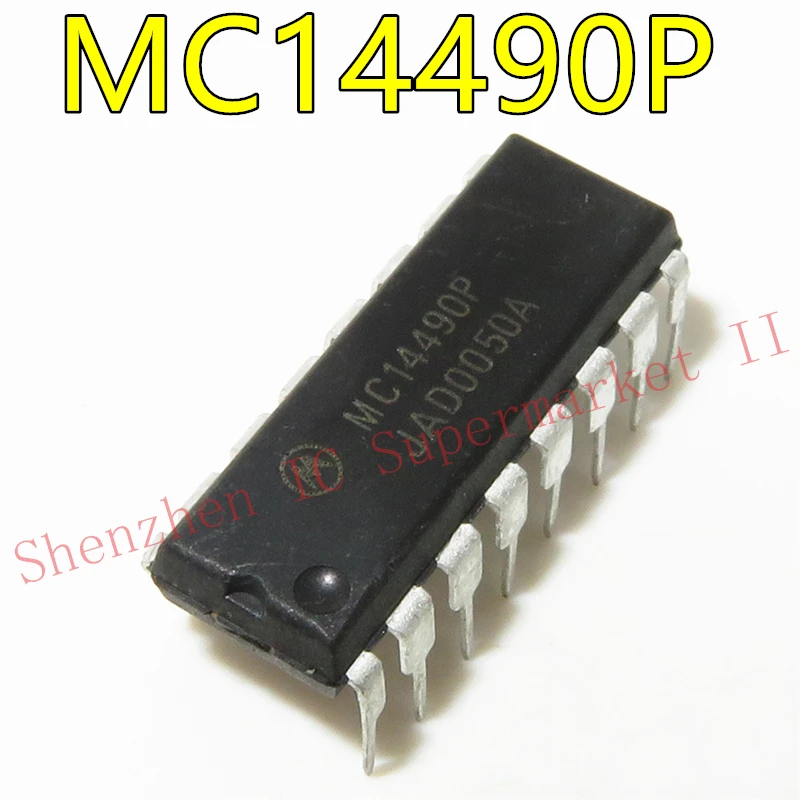 1pcs/lot MC14490P MC14490 14490 P 14490 DIP16 Hex Contact Bounce Eliminator