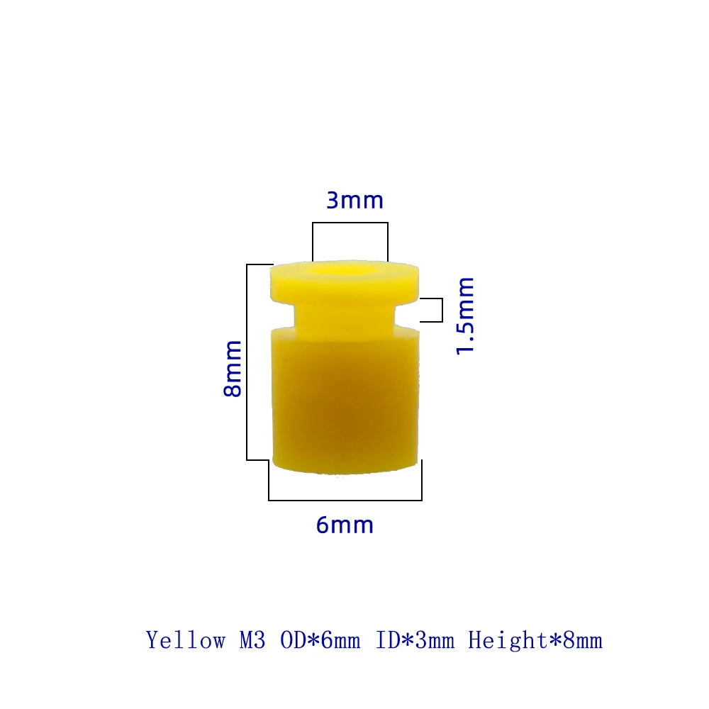 10PCS M2/M3 Gummi Stoßdämpfer Silikon Dämpfung Ball Anti-vibration Bälle Für FPV Drone Quadcopter Flug control F4 F7