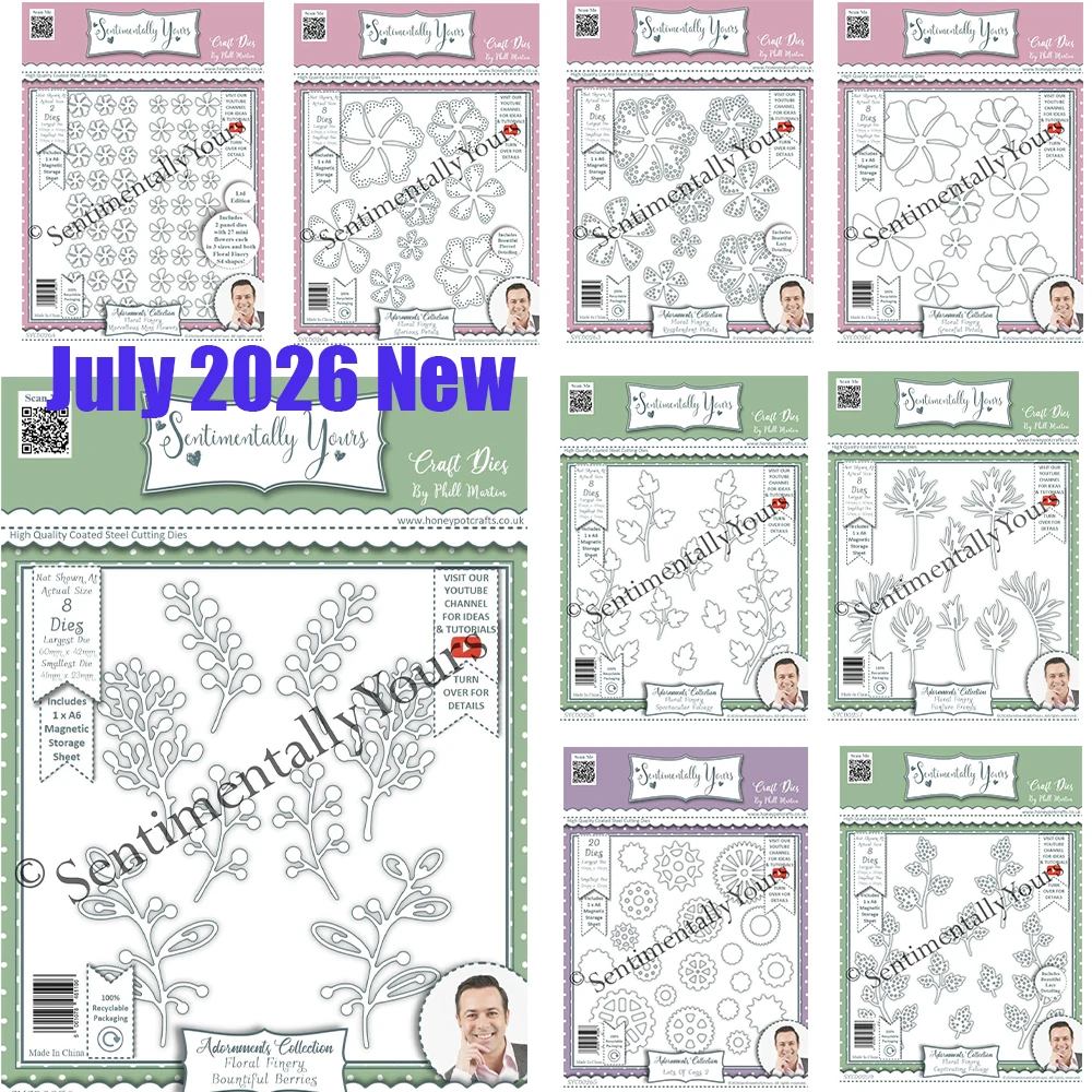 Nouvel ensemble de matrices de découpe en métal A6 Feuillage Spectaculaire 2026 pour album photo DIY, gaufrage, scrapbooking, et pochoirs d'anniversaire faits main