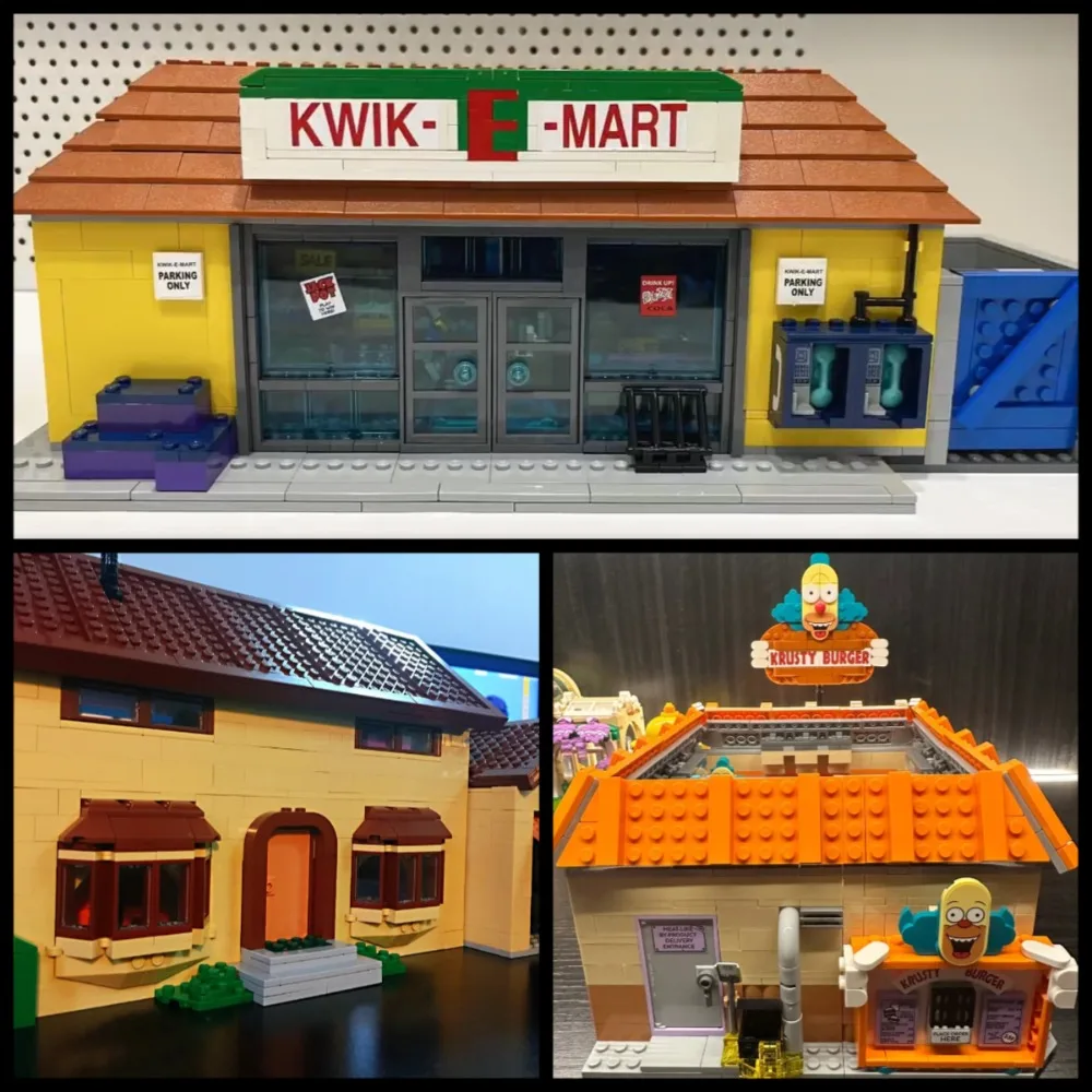 Conjuntos de bloques de construcción de supermercado y restaurante compatibles con partículas Legoed adecuadas para regalos de Navidad 71016 71006 10352