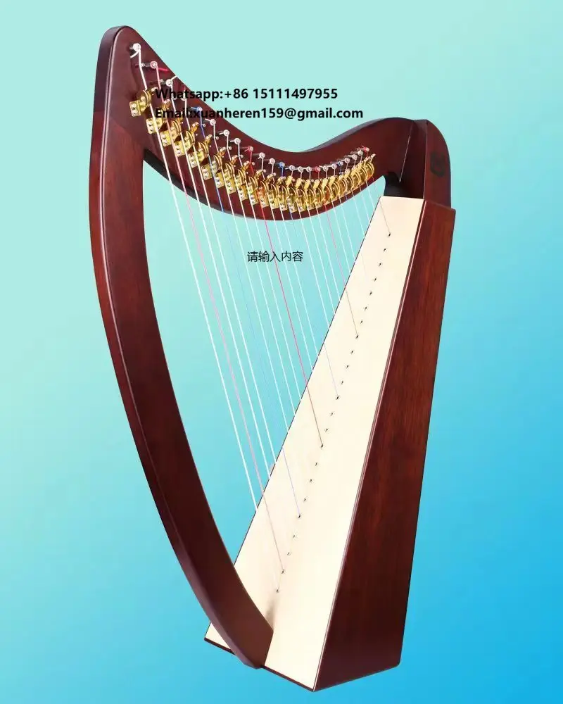

Walter Wholesale Handmade Musical Instrument Ancient 23 String Lyre Harp Strings Lyra Harp Strings Musical Instruments for Sale